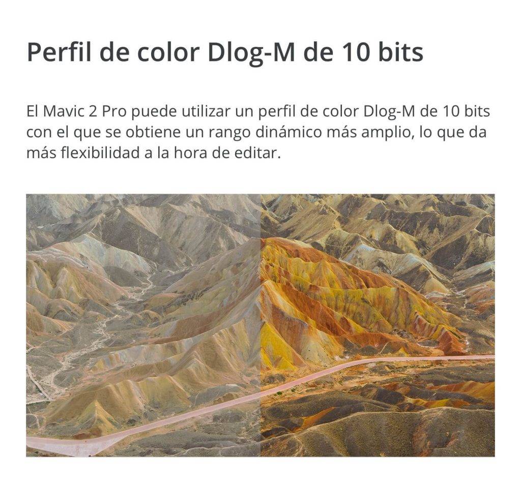 dji mavic 2 pro perfil de color