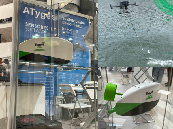 Aquamapper Sensor batimétrico para dron