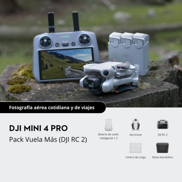 DJI Mini 4 Pro - Vuela Más con DJI RC2 - ATyges
